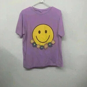 No name tag smiley face t shirts